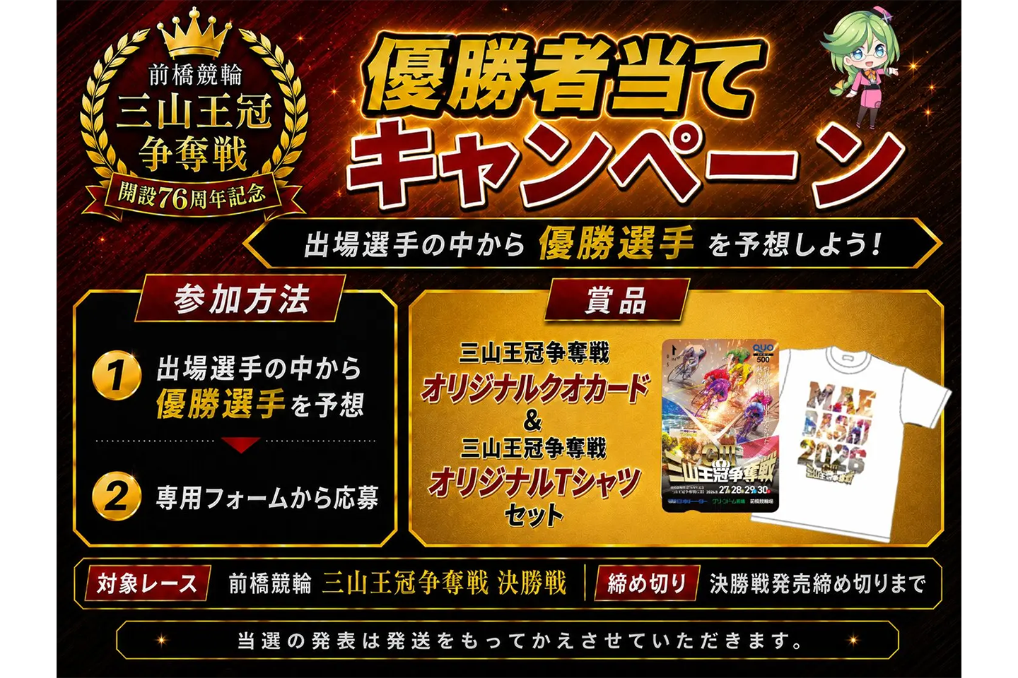 優勝者当てキャンペーン